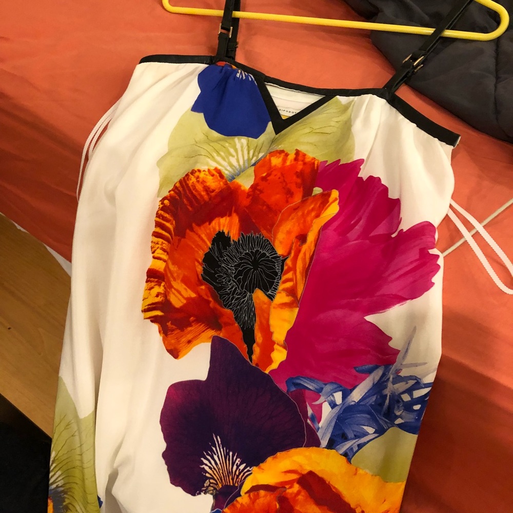 Anthropologie Leifsdottir flower maxi dress size 0 - Picture 2 of 7